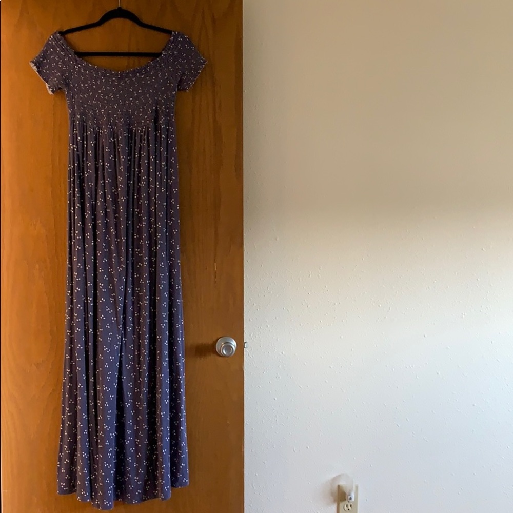 Off the Shoulder Floral Maxi